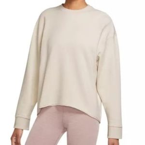 NWT Nike Women's Yoga Luxe Fleece Crew Top
